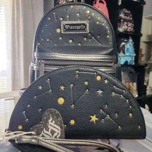 RARE Loungefly Original Heart Logo and Hard To Find Constellation Backpack